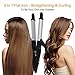Curling Iron 2in1 Flat Iron Curling Wand Hair Curler Anion Straightening LCD Temperature Display With Anti-scalding Handle Professional Curling Irons1
