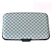 Explore Land Slim Aluminum and ABS RFID Blocking Credit Card Case RFID Shield Travel Wallet with 8 Slots for Bank Debit, ID, ATM, Cards against Scanning (Plaid)