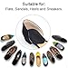 Dr. Foot’s Orthopedic Medial & Lateral Heel Wedge Silicone Insoles for Supination & Pronation - O/X Type Leg Corrective Gel Adhesive Inserts - 2 Pairs (Black)