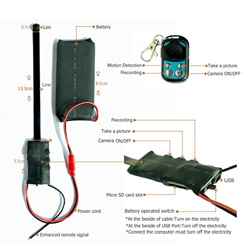 HD 1080P Spy Hidden Mini Camera ENKLOV Video & Photo Camcorder