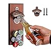 Bottle-Opener-Wall-MountedMagnetic-Beer-Bottle-Openers-with-Auto-Catch-CapsNovelty-Beer-Gifts-for-Dad-Him-Men-Husband-Beer-LoverCool-Gadget-Perfect-for-Kitchen-FridgeBarMan-CaveHome-PubGarden Magnetic Beer Bottle Opener Wall Mounted with Catcher, Novelty Beer Gift Ideas for Men Dad Husband Him, Cool Gadgets for…