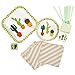 RiscaWin Cactus Birthday Party Tableware Set, Party Set Serves 10,Paper Plates,Paper Cups,Paper Straws,Napkins,Plastic Knives, Plastic Spoon,Plastic Forks– Complete Party Pack (Cactus) …