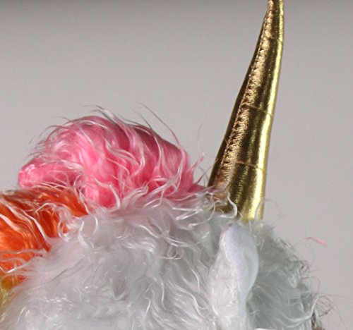 Plush White Soft Fuzzy Unicorn Adult Hat