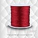 Nylon Macrame Cord, 0.8mm x 100M, Wine Red, Chinese Knotting Thread for DIY Jewelry Making, Bracelets