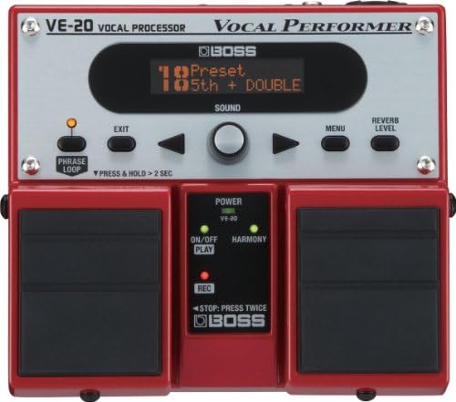 BOSS VE-20 Vocal Performer Pedal w/Patch Cable &amp; RIS Picks (x3) 762194504499