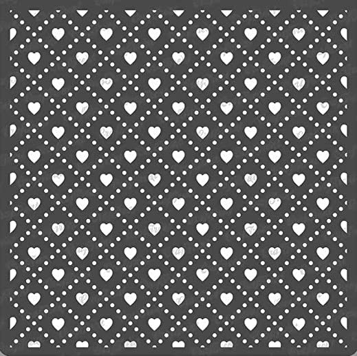 CrafTreat Reusable Geometric Pattern Stencil for Painting on Wood, Wall, Tile, Canvas, Paper, Fabric and Floor - Love Checks -6x6 Inch - DIY Art and Craft Stencils - Checkered Stencil