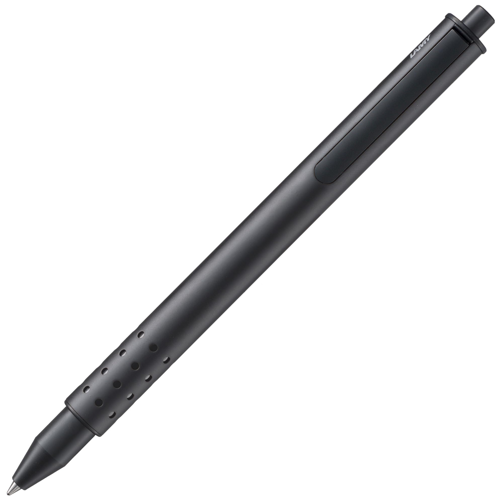 Lamy swift black - modest rollerball pen with a smooth writing experience - robust metal casing & line width B M 66 rollerball refill in blue