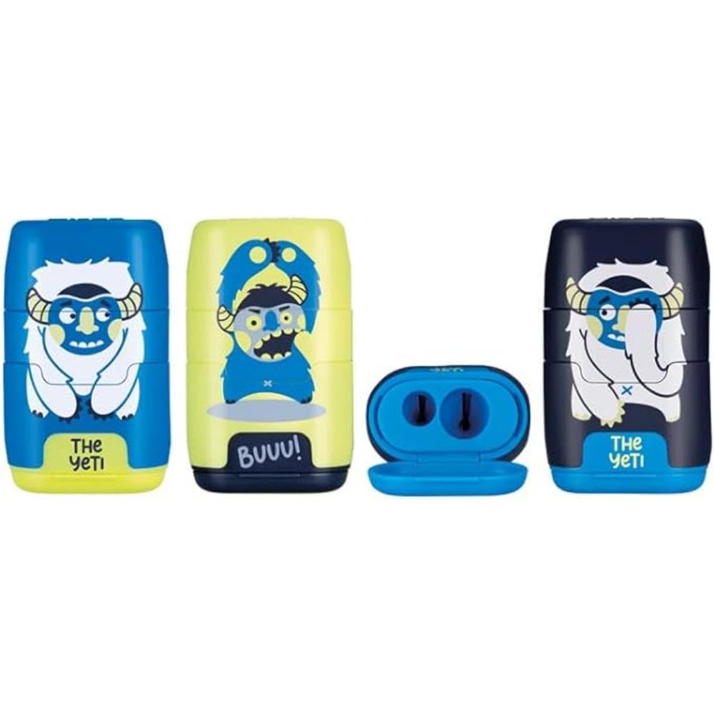 The Yeti Compact Blister Sharpener + 2 Refill Rubber Milan BYM10140YT