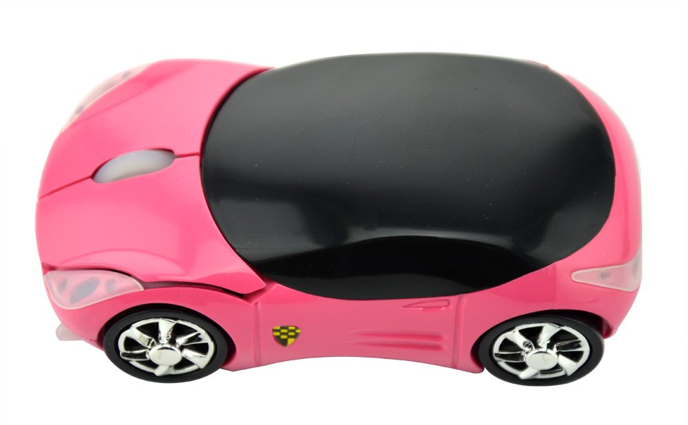 Welltop Wireless Mouse Computer Mice CarShaped Game Mice 2.4Ghz