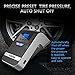 Acekool Portable Tire Inflator,Auto Digital Air Compressor Tire Inflator,12V Tire Pump HD Dual Display,SOS/Strobe LED Light,3 Nozzle Adapters Carrying Bag (150PSI) (Silver)