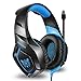 ONIKUMA Stereo Gaming Headset for PS4 Xbox One, Noise Cancelling Mic Over Ears Gaming Headphones with Microphone for Nintendo Switch Playstation 4 Laptop Smartphones and PCthumb 1