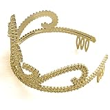 Gold Tiara Crown - Homecoming Queen Crown - Crown and Tiara - Queen Tiara by Funny Party Hats