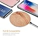 Wireless Charger, BROJEN Qi-Certified Ultra-Slim Wireless Charging Pad for iPhone Xs/XS Max/XR/X/8/Plus, Samsung S9/S9+/S8/S8+/S7/Note 8 and Other Qi-Enabled Devices (Wood, Wooden Pattern)