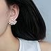 Wistic Sterling Silver Earrings Crystal Ear Cuff Earrings Ear Jacket for Women Girls (stainless steel)