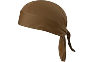 EVD-X Do Rag Cycling Motorcycle Hat, Durag, Sports Headband Pirate Cap Bandana for Helmet, Bike, UV Protection