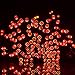 LALAPAO Solar String Lights Outdoor, 200LED 72Ft 8 Modes Outside Lights Solar Halloween Lights Waterproof Starry Fairy Lights Ambiance Lighting for Patio Garden Wedding Party Christmas Decor (Red)