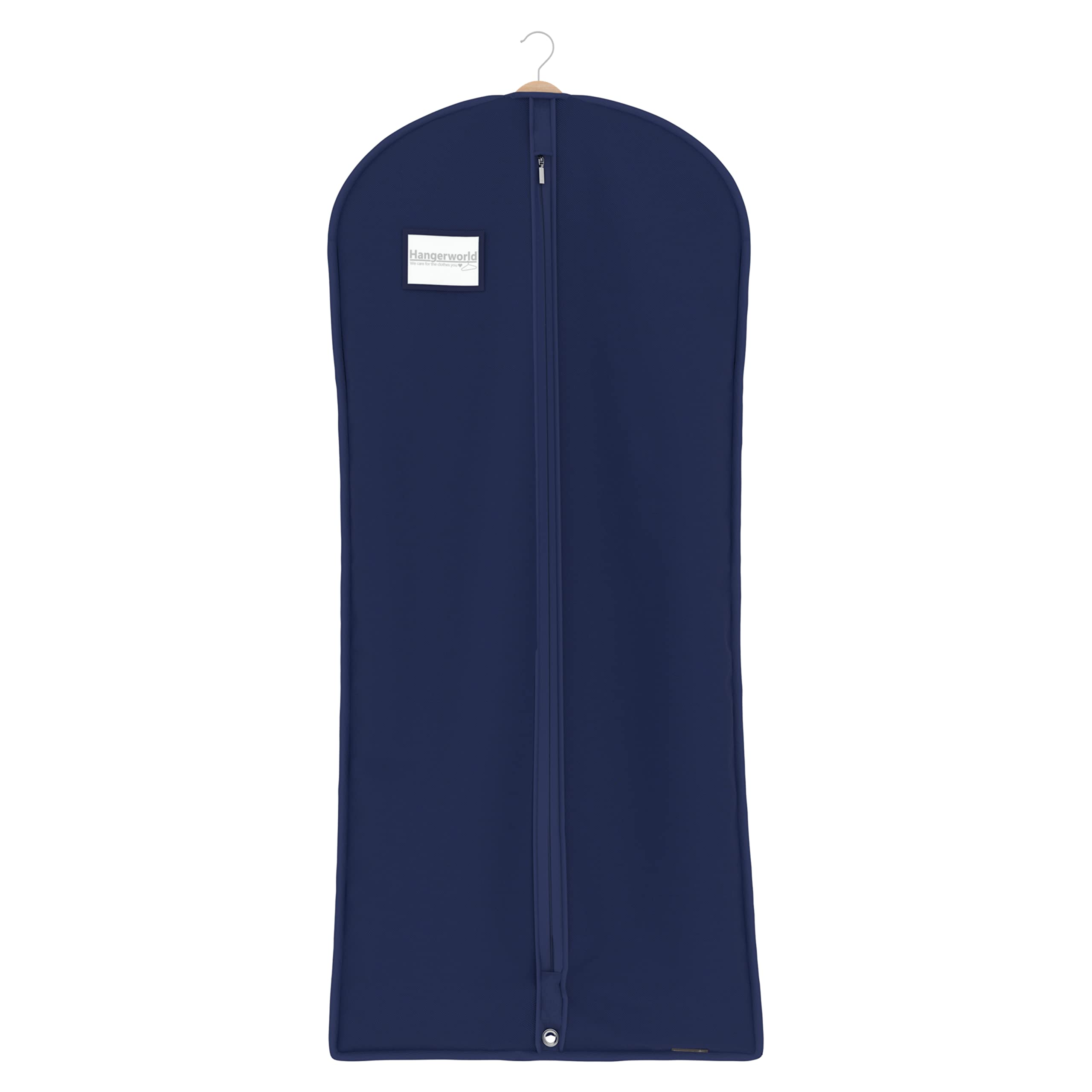 Hangerworld 54 Inch Navy Blue Breathable Dress Suit Garment Clothes Cover Protector Bag