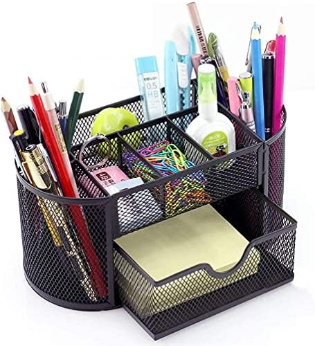 Metal Pen Holder Mesh Desk Organizer Multi-functional Stationery