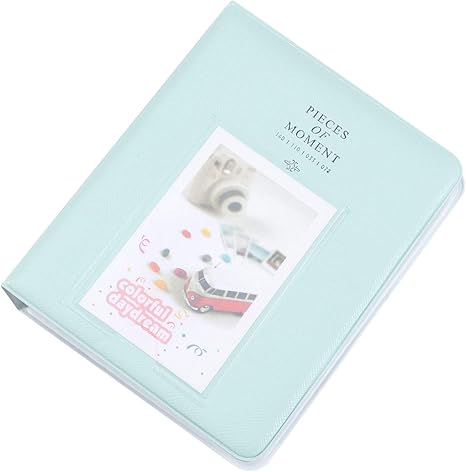 Amazon Co Jp Vosarea 64ポケットミニメモリーフォトアルバム単色表紙収納本ルーズリーフフォトアルバム ミントクリーム ホーム キッチン
