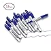 Volcanics Blue Dry Erase Markers Low Odor Fine Whiteboard Markers Thin Box of 12