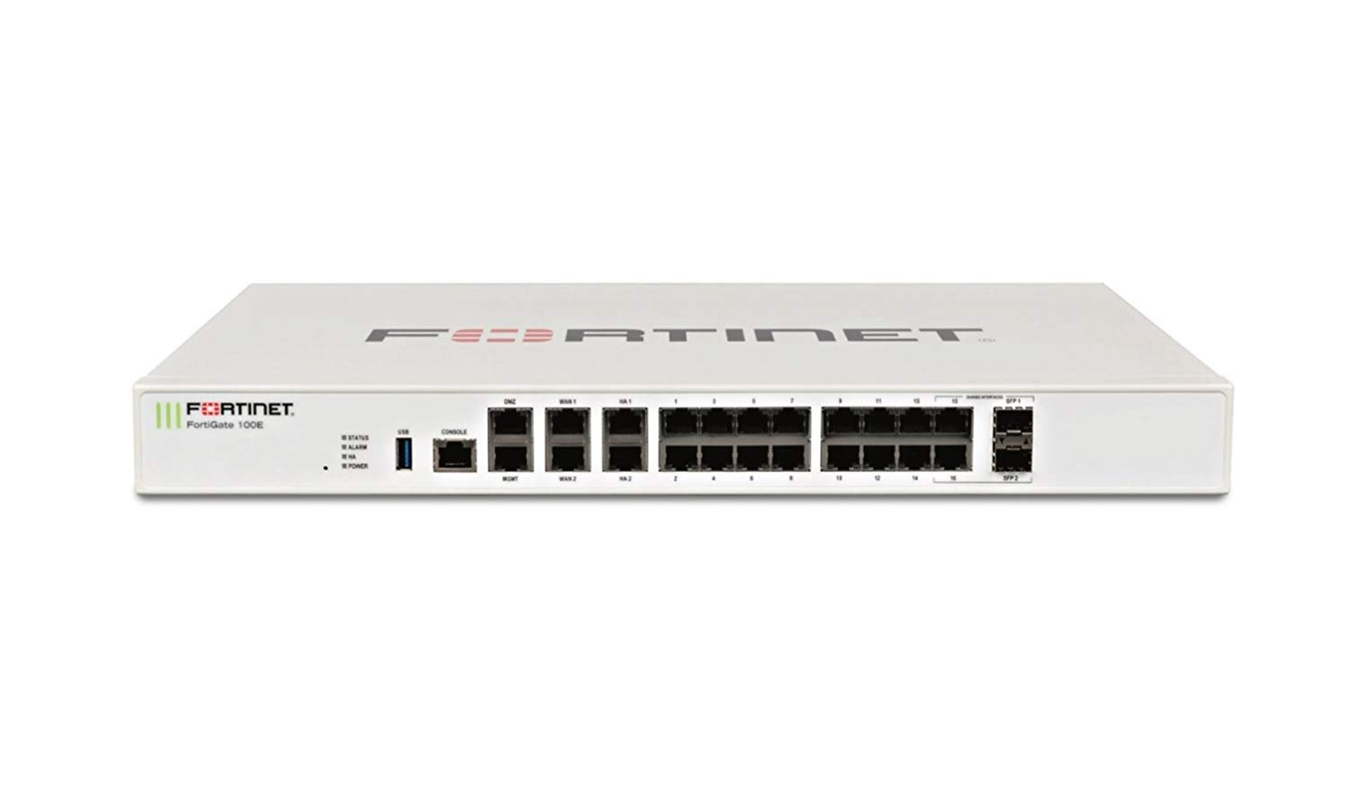 Amazon.com: Fortinet | FG-100E | FortiGate-100E 20 x GE RJ45 Ports  (Including 2 x WAN Ports, 1 x DMZ Port, 1 x MGMT Port, 2 x HA Ports, 14 x  Switch Ports): ...