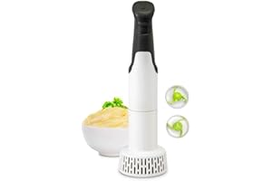 Electric Potato Masher | Hand Blender 3-in-1 Set Multi Tool - Blends, Purees and Whisks | Immersion Mixer | Perfectly Blends 