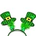 St Patrick's Day Headband Reindeer Shamrock Hat Hair Hoop Headpiece for Holiday Decoration party favors (St Patrick's)
