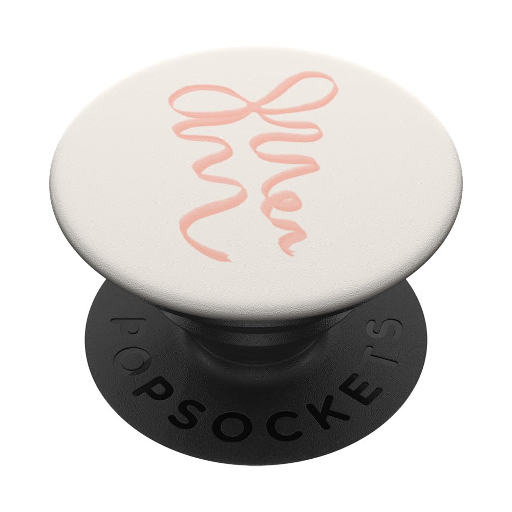 Coquette Peach Bow PopSockets Swappable PopGrip