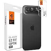 Spigen Camera Lens Screen Protector [GlasTR EZ Fit Optik Pro] Designed for iPhone Air [Case Friendly] - Black [2 Pack]