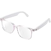 Tulbeys Smart Glasses for Women, Open-Ear Audio Glasses with Bluetooth | Blue Light Filtering Lenses, Bluetooth 5.3 Audio &amp; Mic, Intelligent Touch, Clear Sound, Ultralight Comfortable, Work Relax