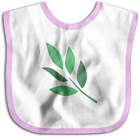 Standing Leaf Bibs Saliva Towel Cotton Toddler Healthy Towel Pink