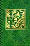 Celtic Letter P Vintage Irish Monogram Journal: Green Gold Celtic Knot Name Initial Diary Blank Line by Celtic Connections