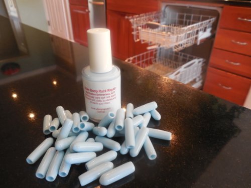 Uber Goop LT. BLUE Dishwasher Rack Paint & Glue w/40 caps