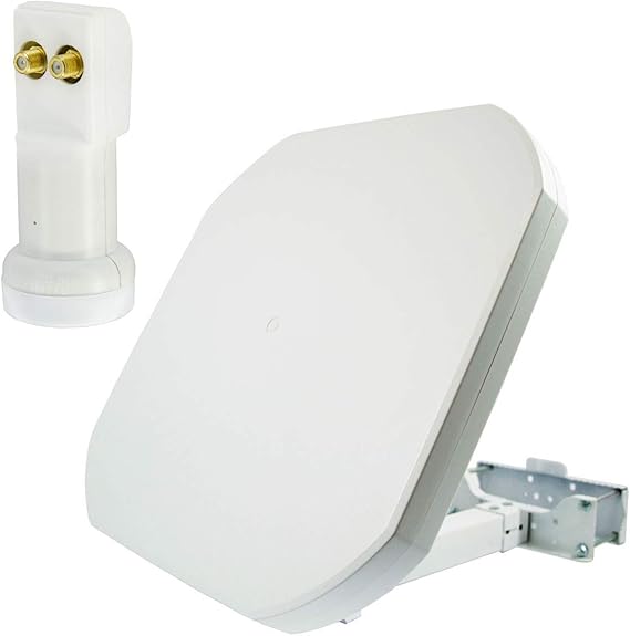 Premiumx Flat43 Satellite Flat Antenna With Twin Lnb Amazon.co.uk