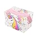 HENGSONG Women Girls Unicorn Transparent Makeup Pouch Cosmetics Bag Key Bag Coin Purse Stationery Case Pencil Case with Zipper Gifts (Color 1)