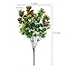 Nahuaa 4PCS Artificial Flowers Outdoor Faux Fall Flower Decor Fake Plastic Plants Greenery Bushes Orange for Hanging Planter Home Wedding Porch Window Box