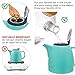 Tealyra - Drago Ceramic Teapot Turquoise - 37oz (4-6 cups) - Large Stylish Teapot with Stainless Steel Lid Extra-Fine Infuser To Brew Loose Leaf Tea - Leed-Free - 1100ml