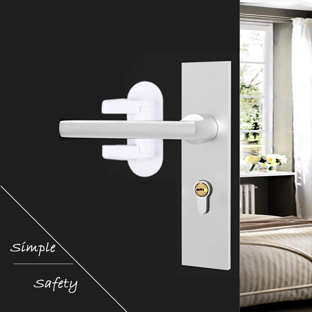 Door Lever Lock Child Kid Proof Doors Handles Knob Safety Lock 3M