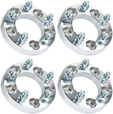 AutoRocking 4pcs 5x4.5 to 5x4.5 (5x114.3mm to 5x114.3mm) 1" Thickness 5 Lug Wheel Spacers Adapters 20x1/2 STUDS for Dodge Nitro Ford Mustang Jeep Wrangler Lincoln Mazda Mercury