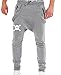 YUNY Men's Elastic Waistband Casual Boy College Pants