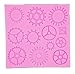 Yunko 3 PCS Gear Screw Shape Steam Punk Silicone Party Fondant Cup Cake Decorating Tools Chocolate Candy Sugar Mold