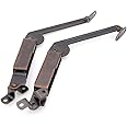 1 Pair of Self-Balancing Lid Support Hinges, Left & Right, Dark Bronze Tone Hinge with Screws for Sofa, Box, Cabinet, Open Length 7.9-in (20 cm)