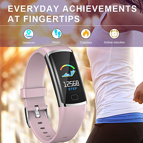 HuaWise Fitness Tracker, Waterproof Activity Tracker with Heart Rate