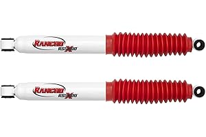 Rancho RS5000X Pair of Rear Shock Absorbers Compatible with Ford F250 F350 Super Duty with 0-2.5 Inch Lift | Includes TrendsAuto Decal Sticker | RS55254