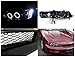 SPEC-D TUNING LED Headlights + Grille Compatible with 1994-1997 Honda Accord Left + Right Pair Headlamps Assembly