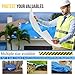 8X10 Waterproof Multi-Purpose Poly Tarp – Blue Tarpaulin Protector for Cars, Boats, Construction Contractors, Campers, and Emergency Shelter. Rot, Rust and UV Resistant Protection Sheet