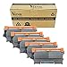 V4INK New Compatible Toner Cartridge Replacement for Brother TN730 TN760 TN-760 TN730 (Black, High Yield, 4-Pack)