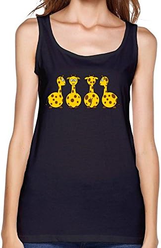 yonghui77 Women's Tobias Cartoon Giraffe Tank Top Shirt