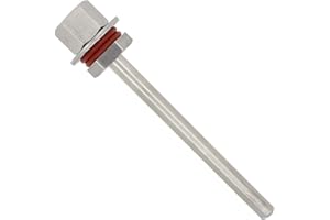 OTOMATICO 1/2 inch thermowell weldless with Screw nut Gasket Stainless Steel 304 for Homebrew Brewing 30mm 50mm 100mm 150mm 200mm 300mm 400mm 500mm (150mm)