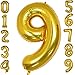 Tellpet Gold Number 9 Balloon, 40 Inch
